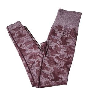 Gymshark pink adapt seamless camo butt scrunch leggings 24"